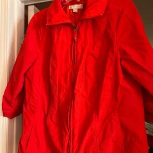 Laura Ashley Vibrant Red Utility Jacket